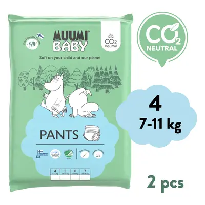 Muumi Baby Pants 4 Maxi 7-11 kg (2 db), bugyi öko pelenka