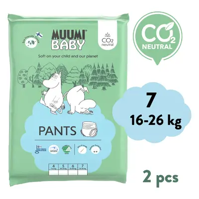 Muumi Baby Pants 7 XL 16-26 kg (2 db), bugyi öko pelenka