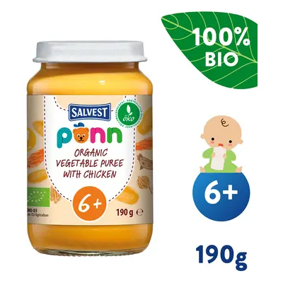 SALVEST Põnn BIO Csirke zöldségpürével (190 g)