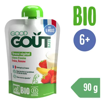 Good Gout BIO Zabos desszert eperrel és banánnal (90 g)