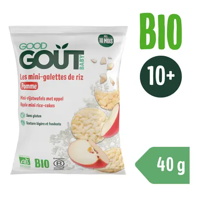 Good Gout BIO Mini rizskalácsok almával (40 g)