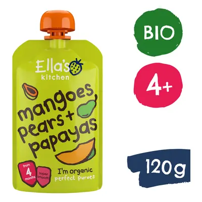 Ella's Kitchen BIO Mangó, körte és papaya (120 g)