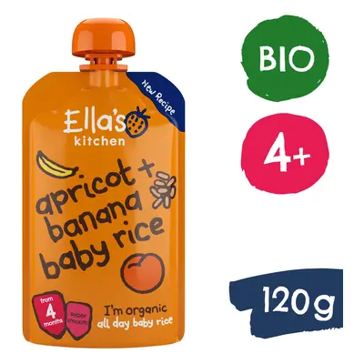 Ella's Kitchen BIO Gyermek rizs, banán és sárgabarack (120 g)