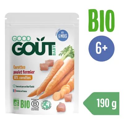 Good Gout BIO Sárgarépa tanyasi csirkével (190 g)