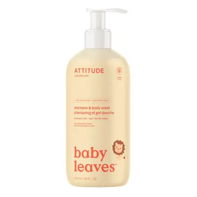 Attitude Baby Leaves Baba testszappan és sampon körtelé illattal 2az1-ben (473 ml)