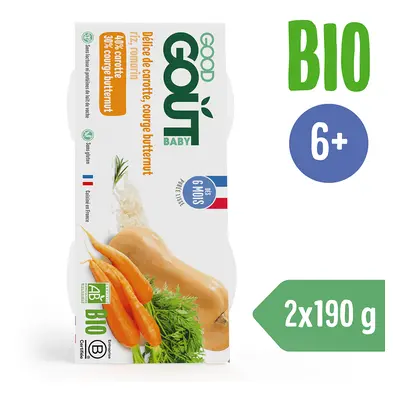 Good Gout BIO Püré vajtökből és sárgarépából (2x190 g)