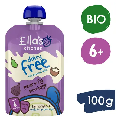 Ella's Kitchen BIO Tejmentes zabkása körtével és fügével (100 g)