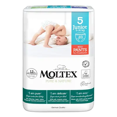 Moltex Pure & Nature Junior 9–14 kg (20 db), öko bugyi pelenka