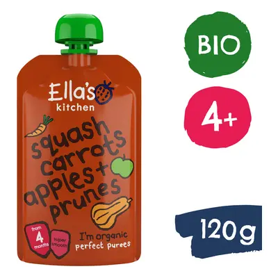 Ella's Kitchen BIO Sütőtök, sárgarépa, alma és szilva (120 g)