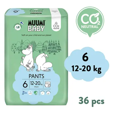 Muumi Baby Pants 6 Junior 12-20 kg (36 db), bugyi öko pelenka