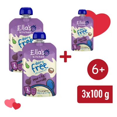 2+1 INGYEN: Ella's Kitchen BIO Tejmentes zabkása körtével és fügével (100 g)