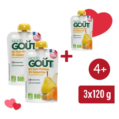 2+1 INGYEN: Good Gout BIO Körte klementinnel (120 g)