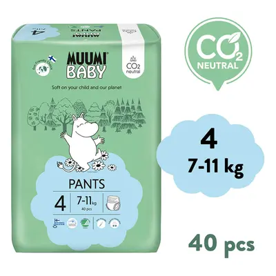 Muumi Baby Pants 4 Maxi 7-11 kg (40 db), bugyi öko pelenka