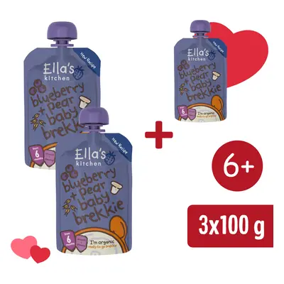 2+1 INGYEN: Ella's Kitchen BIO Áfonya és körte reggeli (100 g)