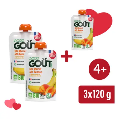 2+1 INGYEN: Good Gout BIO Sárgabarack banánnal (120 g)