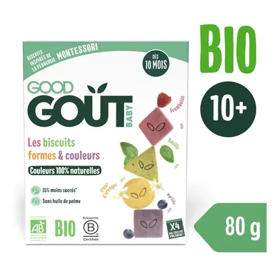 Good Gout BIO Színek & formák keksz (80 g)