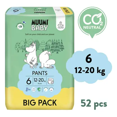 Muumi Baby Pants 6 Junior 12-20 kg (52 db), bugyi öko pelenka