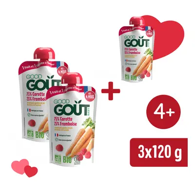 2+1 INGYEN: Good Gout BIO Sárgarépa málnával (120 g)