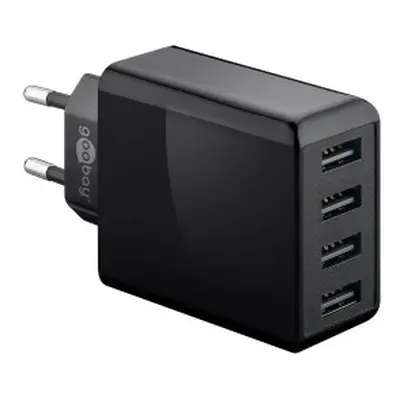 Négycsatornás hálózati USB adapter (összesen 6000 mA, 30W)