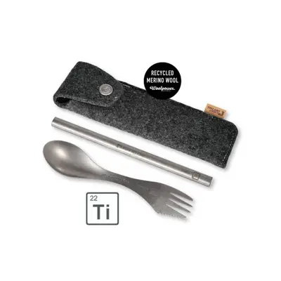 Spork'n Straw Kit Titanium