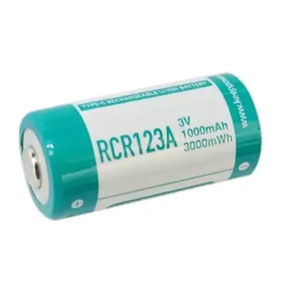 USB-C Keeppower RCR123A 3V 1000 mAh (Li-Ion)