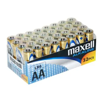 Maxell AA alkáli elemek 32db