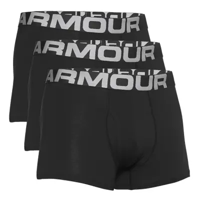 Férfi boxerek UNDER ARMOUR UA Charged Cotton 3in 3 Pack-BLK 001