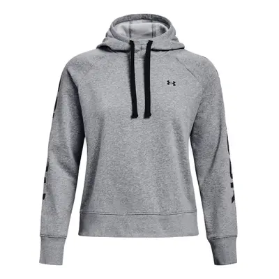 Női edzőpulóver kapucnival UNDER ARMOUR Rival Fleece CB Hoodie-GRY