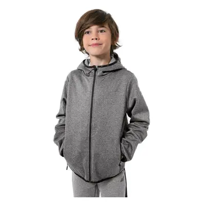 Fiú túra softshell kabát 4F JUNIOR BOYS SOFTSHELL JSFM001-24M-MIDDLE GREY MELANGE