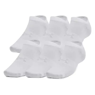 Zokni UNDER ARMOUR UA Essential No Show 6 Pack-WHT