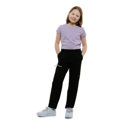 Lányok túranadrág 4F JUNIOR TROUSERS FNK F097-20S-DEEP BLACK