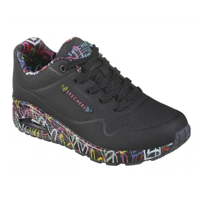 Női szabadidős lábbelik SKECHERS Uno Loving Love black