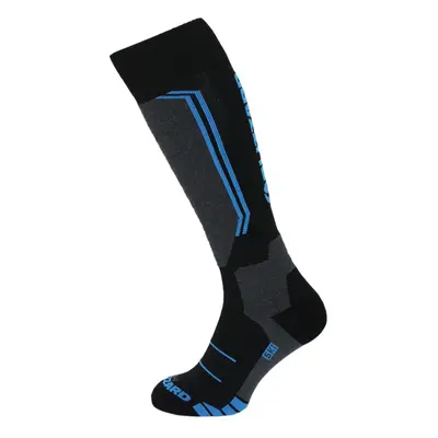 Sí térdzokni (zokni) BLIZZARD Allround wool ski socks,black anthracite blue