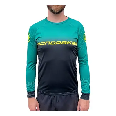 Hosszú ujjú kerékpáros mez MONDRAKER Enduro Trail Jersey long, british racing green black yellow