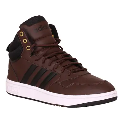 Férfi téli bokacsizma ADIDAS Hoops 3.0 Mid WTR brown core black gold matt