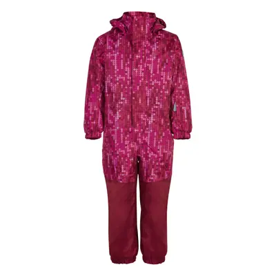 Lány téli overál COLOR KIDS Coverall AOP, AF 10.000-Beet Red