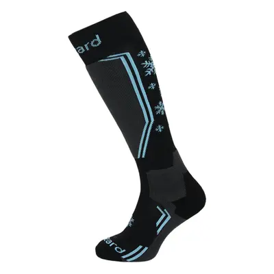 Női sí térdzokni (zokni) BLIZZARD Viva Warm ski socks, black grey blue