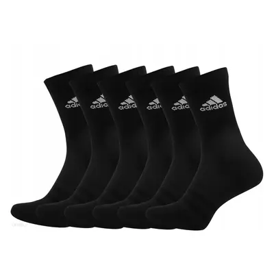 Zokni ADIDAS CUSH CRW 6PP BLACK BLACK BLACK BL