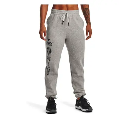 Női nadrágok UNDER ARMOUR PROJECT ROCK UA PROJECT ROCK Hm Gym Flc Pant-GRY