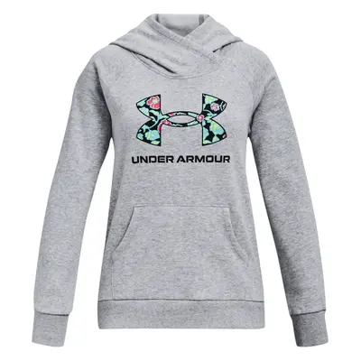 Lány kapucnis pulóver UNDER ARMOUR Rival Logo Hoodie-GRY 035