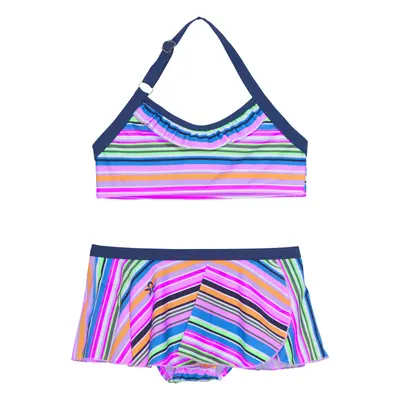 Lányok fürdőruha COLOR KIDS Bikini W. Skirt - AOP, azure blue