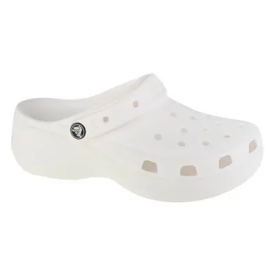 Női crocs (rekreációs lábbeli) CROCS Classic Platform Clog W white