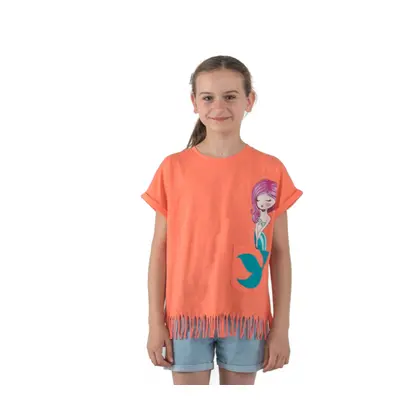 Rövid ujjú lány póló AUTHORITY KIDS T-MERMAID_coral