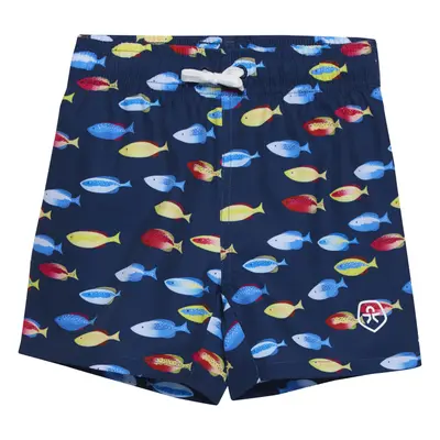 COLOR KIDS-Swim Shorts - AOP, goji berry