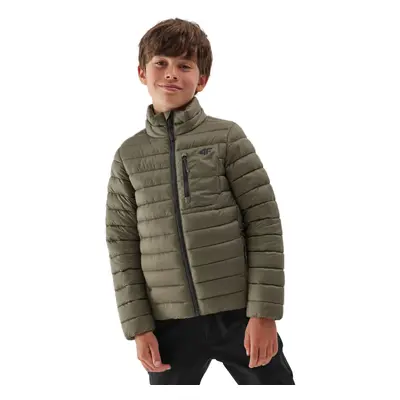 Fiú kabát 4F JUNIOR DOWN JACKET-JAW23TDJAM220-44S-OLIVE