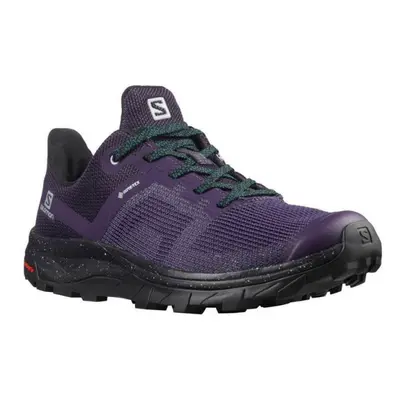 Női alacsony túracipő SALOMON OUTline Prism GTX W grape black deep teal