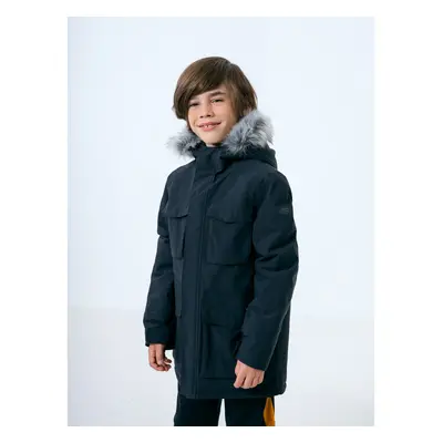 Fiú kabát 4F JUNIOR BOYS JACKET JKUM001-20S-DEEP BLACK