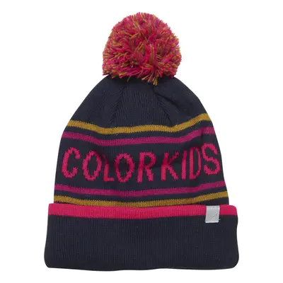 Junior téli sapka COLOR KIDS Hat logo CK, pink glo