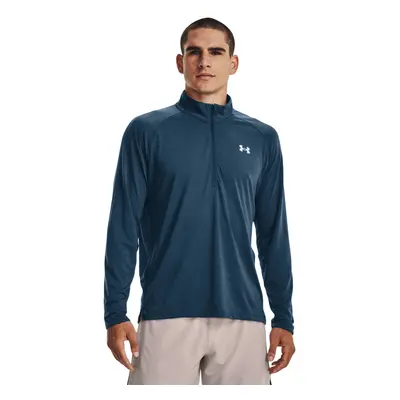 Férfi futópulóver 1 2 cipzárral UNDER ARMOUR UA STREAKER HALF ZIP-BLU-1361474-437