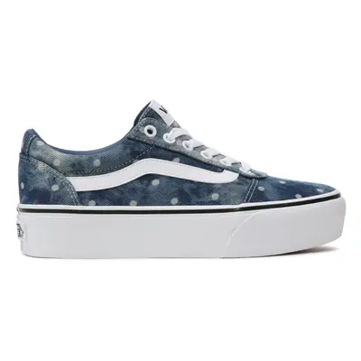 Női szabadidős lábbelik VANS WM Ward Platform (Denim Dots) moonlight blue white